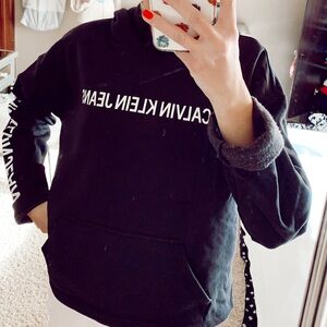 Calvin Klein Spellout Hoodie • Size M • NWOT